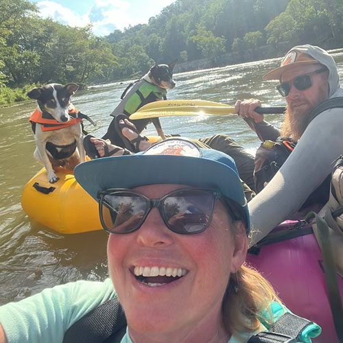 Jim and Lindsay, Mad Co Tubing Owners