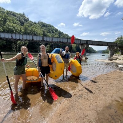 Mad Co Tubing put in French Broad