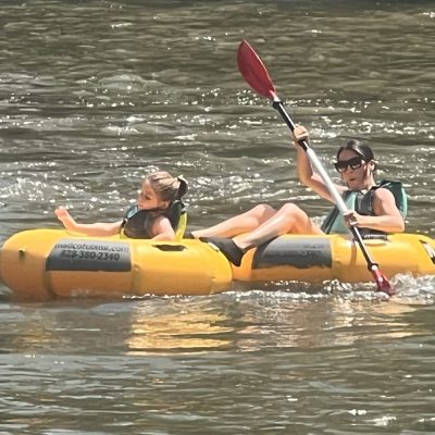 Tubing paddle French Broad Asheville