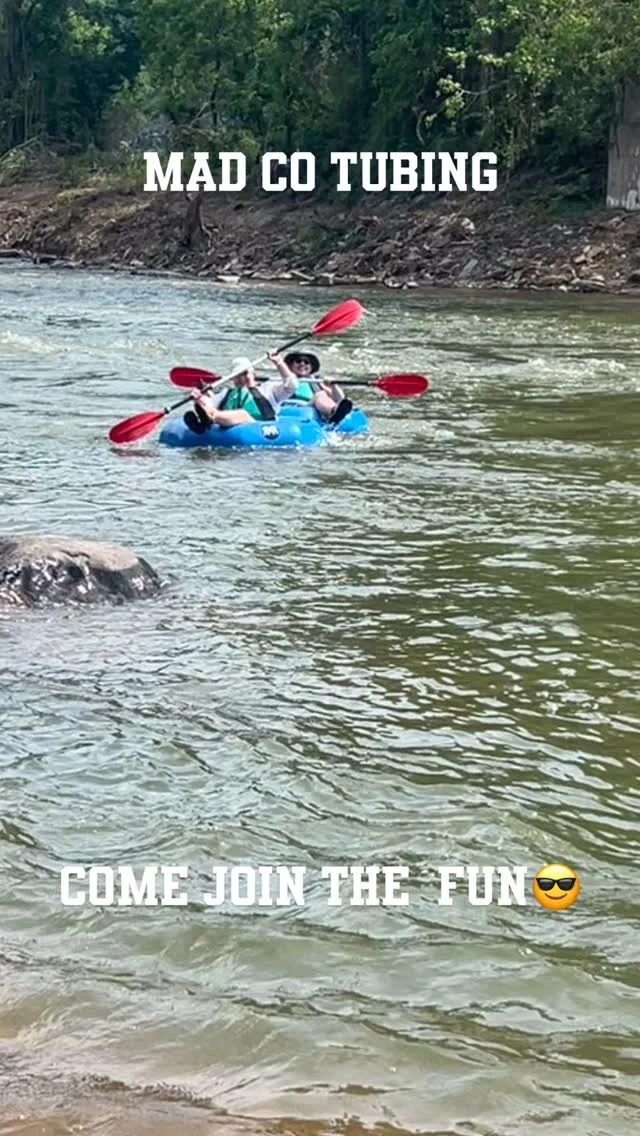 We are happy to be having so much fun! Book your adventure now! madcotubing.com #madcotubing #youotterbetubing #marshallnc #rivertubing #adventure #ashevillenc #outdoorasheville